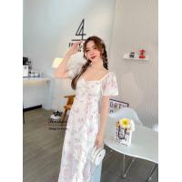 ราคา พร้อมส่ง JISOO S 2XL P30 Maxi dress เดรส เดรสยาว เดรสแขนตุ๊ก เดรสสีชมพู เดรสสีฟ้า เดรสสีขาว เดรสสาวอวบ เดรสลายดอกไม้ ใส่ไปทะเล (18285976812)