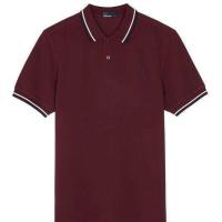 ราคา FRED PERRY เสื้อบูติกคลาสสิกสำหรับฤดูร้อนเสื้อคอปกทรงสลิมฟิตสีทึบผ้าฝ้ายแท้ผู้ชายเสื้อโปโลขนาดพลัสไซส์ (18044656718)