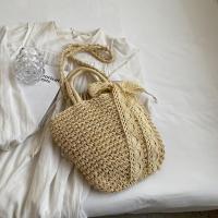 ราคา Uniqlo New Fashion version Summer straw bag large capacity portable tote bag for women 2023 new seaside vacation woven bag crossbody waist bag (20490027007)