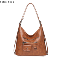 ราคา กระเป๋าโปโลสำหรับผู้หญิงใหม่2023กระเป๋าสะพายไหล่เรียบง่ายยุโรปและอเมริกาแบบย้อนยุคกระเป๋าเป้ถุงขนาดใหญ่อเนกประสงค์ (20501840966)