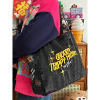 ราคา กระเป๋าผ้ายีนส์อเนกประสงค์สำหรับผู้หญิงชุดมือสองของแท้ความจุมากกระเป๋าเดินทางย้อนยุคกระเป๋าผู้หญิงสไตล์ญี่ปุ่นชั้นเรียนของนักเรียนกระเป๋ากระเป๋าอินเทรนด์ (20626280400)