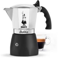 ราคา Bialetti New Brikka Moka Pot the Only Stovetop Coffee Maker Capable of Producing a Crema Rich Espresso 4 Cups 57 Oz Aluminum and Black (17656883067)