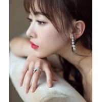 ราคา ตุ้มหู ต่างหู เพชร ตุ้มหู ประดับ เพชร ต่างหูชุปทองคำขาว ต่างหูระย้าเพชรเรียง งานพรีเมี่ยม ขนาด 4 5 1 cm (19672824278)