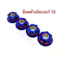 ราคา น็อตตัวเมียเบอร์ 12 สีไทเทเนี่ยม น๊อตสำหรับมอเตอร์ไซค์ทุกรุ่น อะไหล่แต่งมอเตอร์ไซค์ (410816918)