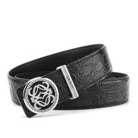 ราคา LOEWE Luo Wei เข็มขัดผู้ชายสไตล์สเปนเข็มขัดหัวเข็มขัดทำจากหนังเรียบเข็มขัดทำงานหนังวัวหัวเข็มขัดเหล็ก3 8 (19795976105)