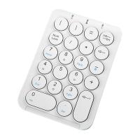 ราคา Wireless Number Pad Bluetooth Numeric Keypad Round Keycaps Numpad 22 Keys Rechargeable Number Keyboard (20146002152)