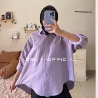 ราคา KEMEJA Linen SHIRT OVERSIZE SHIRT เสื้อโปโล เสื้อโปโล เสื้อเชิ้ตผ้าลินิน เสื้อเชิ้ตผู้หญิง เสื้อเชิ้ตผ้าลินิน OVERSIZE POCKET BASIC LINEN SHIRT (20593386668)