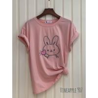 ราคา Vineapple907เสื้อยืดผู้หญิงติดดอกไม้เสื้อแฟชั่นแขนสั้นแขนยาวoversize เสื้อสาวอวบเสื้อยืดปักคอกลมคอวีไซส์ใหญ่ลายทางสกรีนT shrit (20864995860)