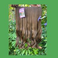 ราคา แฮร์พีช hairpiece แฮร์พีช calawigs ชิ้นหนาพิเศษไหมด้านเหมือนผมจริง แฮร์พีชปลายงุ้ม รหัส S8912L กว้าง26cm ยาว55cm (7166950290)