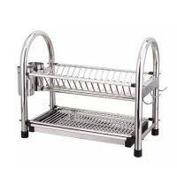 ราคา ชั้นวางจานสแตนเลส ชั้นสแตนเลสคว่ำจาน 2 ชั้น 50 x 27 x 42 cm (11863266026)