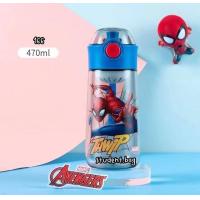ราคา เกรดพรีเมี่ยม ลายน่ารัก กระติกน้ำเด็ก ขวดน้ำสไปเดอร์แมน เด็กถ้วยน้ำนักเรียนฤดูร้อนน่ารัก 470 ml (14706037397)