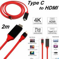 ราคา UNI สายแปลง USB C Type C เป็น HDMIสายแปลง AV TV สายวิดีโอ USB 3 1แบบปลั๊กแอนด์เพลย์4K HD (14773965030)