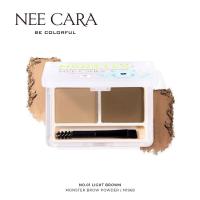 ราคา NEE CARA MONSTER BROW EYEBROW POWDER N1968 นีคาร่า พาเลทคิ้วมอนส์เตอร์ ปัดคิ้ว เขียนคิ้ว เนื้อฝุ่น x 1 ชิ้น abcmall (16499519527)