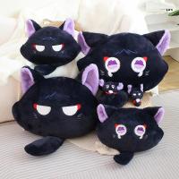 ราคา Genshin หมอนอิงแมวสีดำน่ารักพวงกุญแจโลหะตุ๊กตาหนานุ่มแมวเบาะการ์ตูน Pillowkangy03จี้แมว (20512987640)
