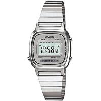 ราคา Casio Womens LA670WA 7 Silver Tone Digital Retro Watch (20427418248)