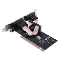 ราคา PCI to R232 Adapter PCIE to 2 Port Serial Expansion Card PCI E to Industrial RS232 Serial Port Adapter Accessory Part Kits for Desktop (19841913554)
