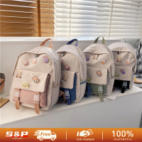 ราคา พร้อมส่ง BJ Dreamer กระเป๋าหนังสือ กระเป๋าเป้นักเรียนหญิง ส่งเครื่องประดับน่ารักๆ กระเป๋าเป้นักเรียนความจุสูงแฟชั่นสไตล์เกาหลี (19326638628)