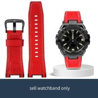 ราคา เหมาะสำหรับ Casio GST S130 S110 S120 W130l B100 W300หนังแท้ไนลอนผู้ชาย39 S สายนาฬิกาข้อมือ (17000324453)