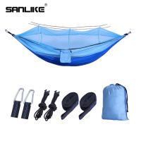 ราคา SANLIKE เปลญวณแบบพกพาเตียงแขวนพร้อมตาข่ายกันยุงและอุปกรณ์เสริม Multi ใช้ Hammock Swing Sleeping น้ำหนักเบาเตียงสนามสำหรับกลางแจ้งเต็นท์เดินป่า Camping (8138614623)