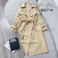 ราคา Rubi STORE LINH Mango Jacket 6 Buttons Long With Waist Belt High Quality Material A80271 (16522508346)