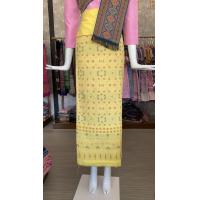 ราคา ผ้าไทย ผ้าไหมเเพรวากาฬสินธุ์สีเหลือง ผ้าถุงฝ้าย ผ้าทอพรีเมี่ยม ทอลายเต็มผืน สีไม่ตกผ้าไม่หดตัว ขนาด 110 180 cm ผ้าถุงผ้าซิ่น ผ้าตัดชุด (17431327335)