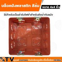 ราคา บล็อคฝังพลาสติก หูเหล็ก 2x4 4x4 นิ้ว บล็อคฝัง BOX สำหรับเป็นเต้ารับไฟฟ้าสำหรับฝังเข้ากับผนัง (19247720072)