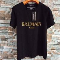 ราคา เสื้อยืดคอกลมทรงหลวมพิมพ์ลายสำหรับชายและหญิงเสื้อคู่รักสำหรับฤดูร้อน BALMAIN PARIS (12132645605)