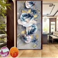 ราคา เจาะทรงกลมใหม่5D ภาพวาดเพชร DIY ดอกกุหลาบดอกโบตั๋น 3มิติปักงานปักครอสติชการตกแต่งบ้าน5มิติ (18056131902)