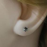 ราคา ต่างหูเงินแท้ ตุ้มหูเงินแท้ 925Sterling silver stud earringsต่างหูตะกร้อเงินแท้ ต่างหูเงินแท้แบบเสียบ ต่างหูแป้นเงินแท้ (18044651806)