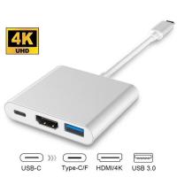 ราคา ใหม่ล่าสุด Muti พอร์ต USB 3 1 ประเภท C ถึง HDMI USB 3 0 HUB USB C Multi Port อะแดปเตอร์ Dongle Dock สำหรับ MacBook Pro (1742286167)