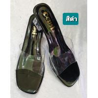 ราคา รองเท้าส้นแก้ว Size 36 45 ส้นสูง 2 นิ้ว แบบสวม ใส มีสีดำ สีครีม สีชมพู สีน้ำตาล งานสวยหรู น่ารัก ไฮโซ มาก ๆคะ (18879383366)