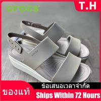ราคา Counter Genuine CROCS Brooklyn Low Mens and Womens Sports Sandals รองเท้าส้นสูงผู้หญิง The Same Style In The Mall (16546060716)