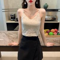 ราคา MJO คอวีลูกไม้เพิร์ลแขวนเสื้อกั๊กอารมณ์เซ็กซี่เกาะอกตัดหน้าอกบางลงด้านล่างสวมสูทด้านใน HM 11 (19814799557)