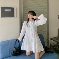 ราคา ชุดเดรสแจ็กเก็ตยีนแขนยาว คอปกโปโล สองชิ้น สไตล์ใหม่ (15175618552)