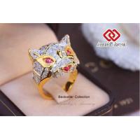 ราคา เสริมอำนาจ แหวน เสือประดับเพชร CZ Ring AJR530G KW แหวนทอง แหวนเพชร แหวนเสือ แหวนชาย จัดส่ง ฟรี ชำระปลายทาง (667774863)