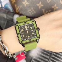 ราคา Mishali milissa Tiktok ซิลิโคนหน้าปัดใหญ่แฟชั่นไฮเอนด์นาฬิกาผู้หญิงกลาง (21101903414)