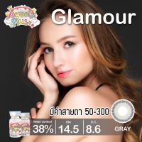 ราคา คอนแทคเลนส์ รุ่น Glamour สีเทา ตาล Gray Brown มีค่าสายตา 0 00 3 00 (20052911066)