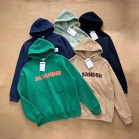 ราคา High Quality Thick JIL SANDER Minimalist Letter Printing Logo Fleece Hooded Sweatshirt Men Women Couples Style (19771247369)