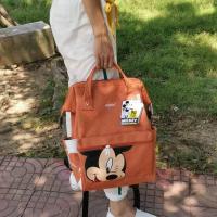 ราคา Anello Japan Lotte new Mickey embroidered large capacity linen waterproof backpack student bag (19761140998)
