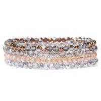 ราคา Bracelets en cristal pour femmes et filles 4 pièces ensemble perles en pierre naturelle série grise rose blanche bleue bijoux en cristal à la mode (17123228802)