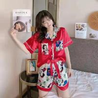 ราคา ชุดนอนผ้าซาติน ผ้านุ่มลื่นใส่สบาย ชุดนอนผู้หญิงราคาถูก ชุดนอนลายน่ารักๆ นุ่มลื่น ใส่สบาย สินค้าพร้อมส่ง (9749908691)