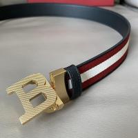 ราคา BALLY เข็มขัดหนังแท้ผู้ชายผ้าใบลายกางเกงยีนส์สองด้าน B สายหนังลำลองสำหรับวัยรุ่น G (21207119831)