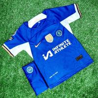 ราคา ชุดบอลเด็ก เชลซีแขนสั้น รุ่นใหม่ล่าสุด 2023 2024 เสื้อพร้อมกางเกง (21093598560)