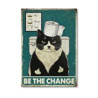 ราคา 2023 Black Cat Poster Vintage Funny Bathroom Wall Art Decor Your Butt Napkin Get Naked Painting Toilet Decor Canvas Pictures No Frame (20117073448)