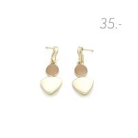 ราคา ต่างหูระย้างานลงสีพื้นหลังสีทอง ราคาต่อ1คู่ พร้อมแป้นโลหะทรงจุกน้ำเต้าทุกคู่ (19799306804)