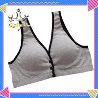 ราคา QIC Women Cotton Nursing Bra Underwire Vest Type Anti sagging Lightly Padded Breastfeeding Maternity Bra Underwear With Front Buckle (20820838240)