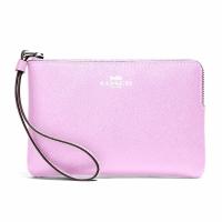 ราคา Coach outlet ของเเท้ กระเป๋าสตางค์คล้องมือ1ซิป S CORNER ZIP WRISTLET คล้องมือเล็ก 1 ซิป (19665818982)