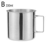 ราคา Stailess Steel Cup Camping Convenient Beer Cup Mouth Folding Cup Cup Handle O4I6 (20805986883)