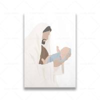 ราคา ภาพพระเยซูพิมพ์โปสเตอร์ของพระเยซูคริสต์โอบกอดการตกแต่งภาพวาดผ้าใบติดผนังพระเยซูสีน้ำ69F 0706 (19686911404)