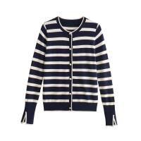 ราคา ZARA เสื้อกันหนาวลายทางประดับมุกใหม่เสื้อแจ็คเก็ต0506109 104 (20435768735)